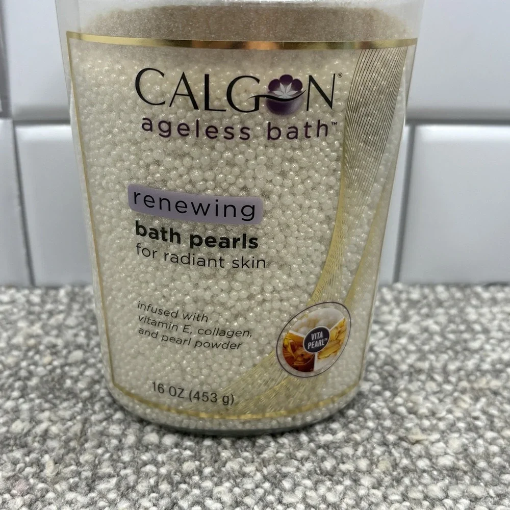 Calgon Ageless Bath RENEWING Bath Pearls For Radiant Skin, 16 oz / 1 Pound NEW